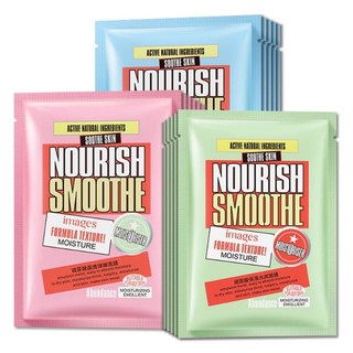 Mặt nạ giấy dưỡng da mụn cấp ẩm thải độc hoa mẫu đơn, bơ, trái đào Nourish Smoothe Images