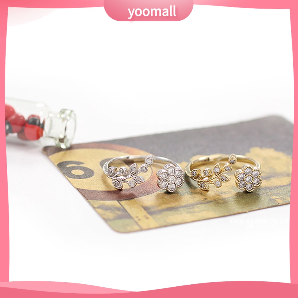 Nhẫn Hình Cành Hoa Có Thể Điều Chỉnh Kích Cỡ