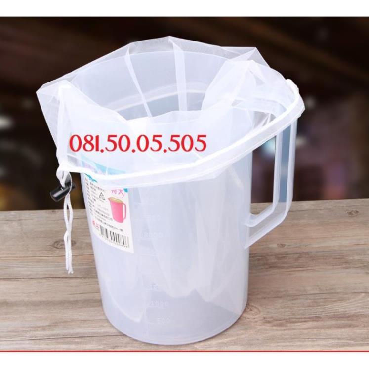 Túi lọc trà Túi lọc sữa hạt, rau má, nước ép, lọc hạt có rây rút - Túi lưới giặt đồ lót, tất vào máy giặt Pb190