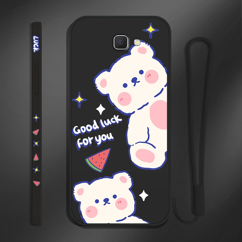 Ốp Lưng TPU Silicone HọA TiếT HìNh Chú GấU Dễ Thương Cho Samsung Galaxy J4 + J4 Plus J6 J7 Prime