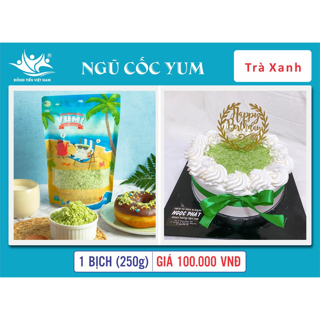 Bịch 250G Ngũ Cốc Vị Trà Xanh - Đồng Tiến Việt Nam