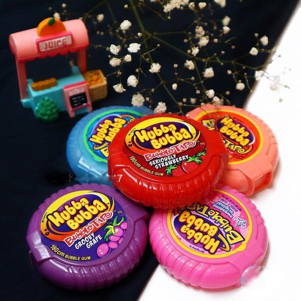 (9 vị) Kẹo gum cuộn siêu dài Hubba Bubba (180cm - 56gr)