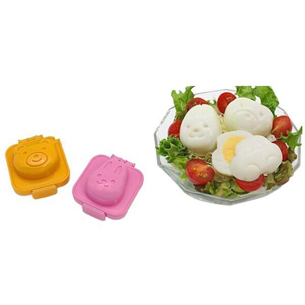 2Pcs Bento Rice Mould Egg Boiled Mold Sushi Sandwich Maker