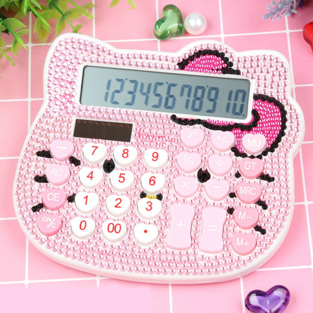 PO-Hình Hello Kitty Đáng Yêu Máy Tính Năng Lượng Mặt Trời