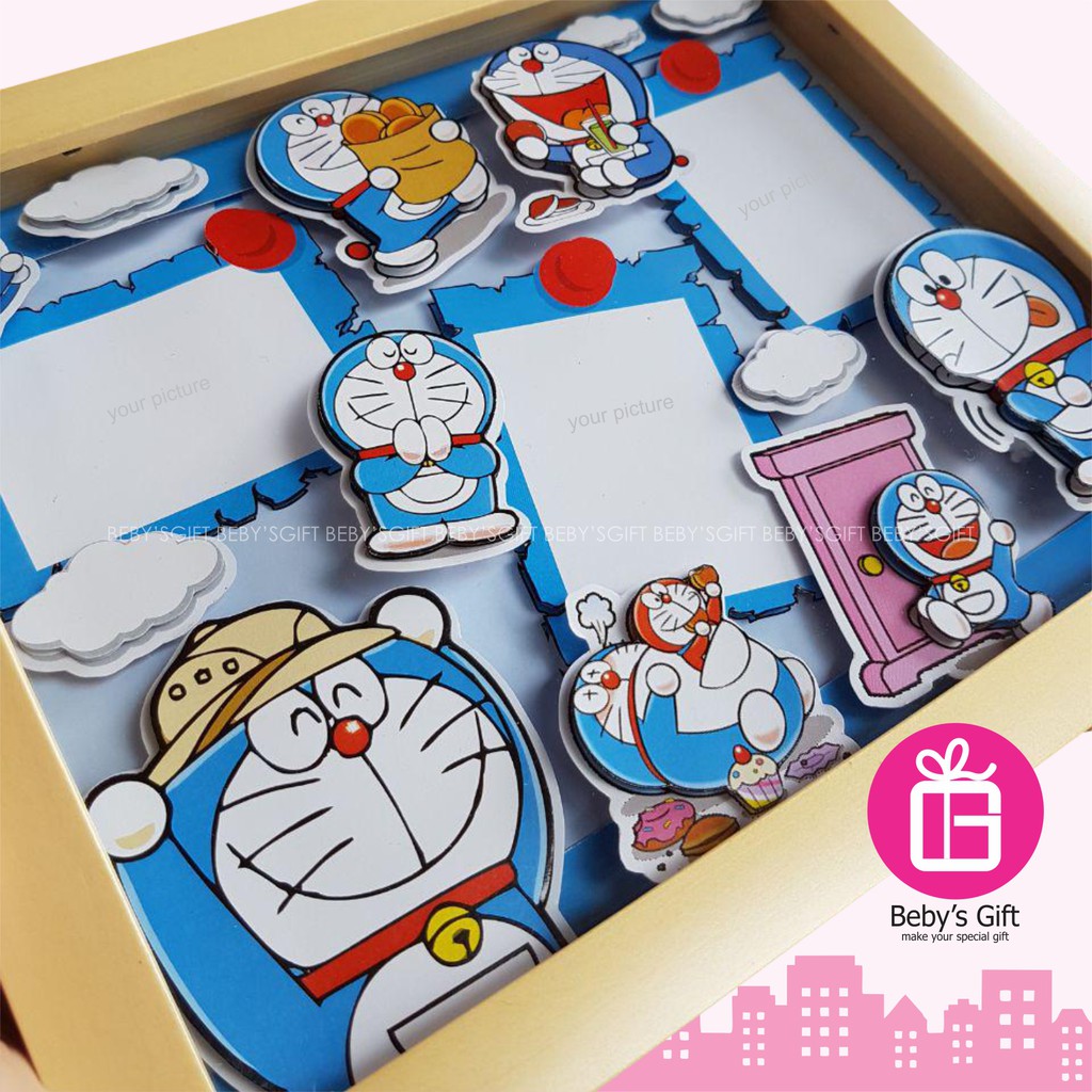 Khung Ảnh 3d Hình Nhân Vật Doraemon Xinh Xắn