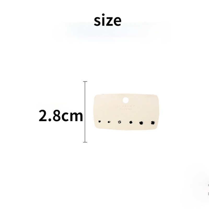 Set 6 Khuyên Tai Đính Đá Zircon Thời Trang Hàn Quốc Dễ Thương