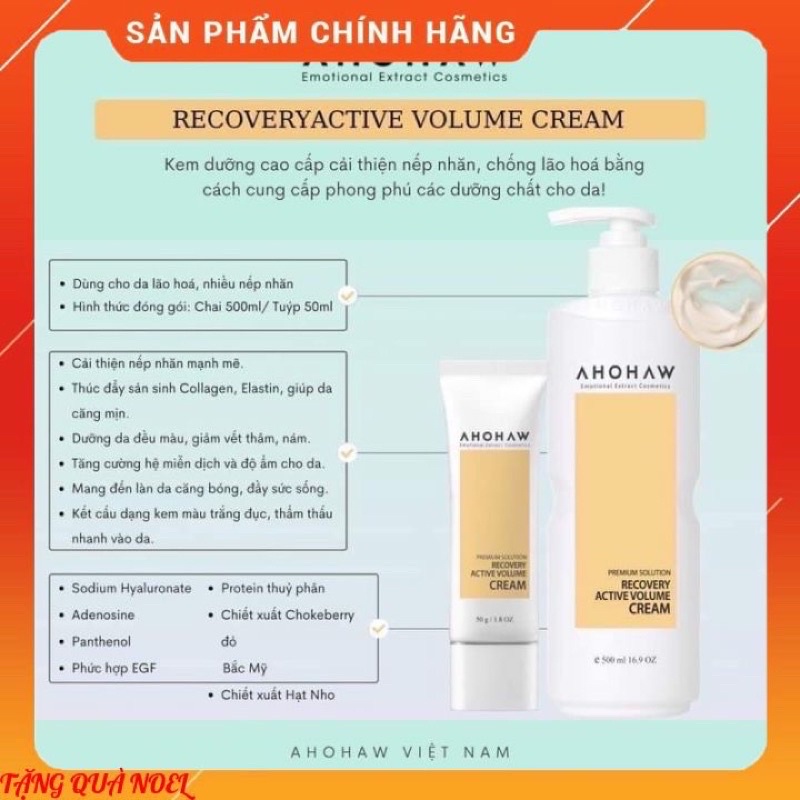 CHÍNH HÃNG] Kem Dưỡng Cải Thiện Nếp Nhăn Chống Lão Hoá AHOHAW