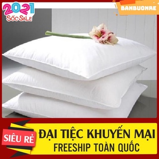 Ruột gối đầu bông lông vũ nhân tạo Size 60x80-Ruột gối khách sạn cao cấp(không có khoá kéo)