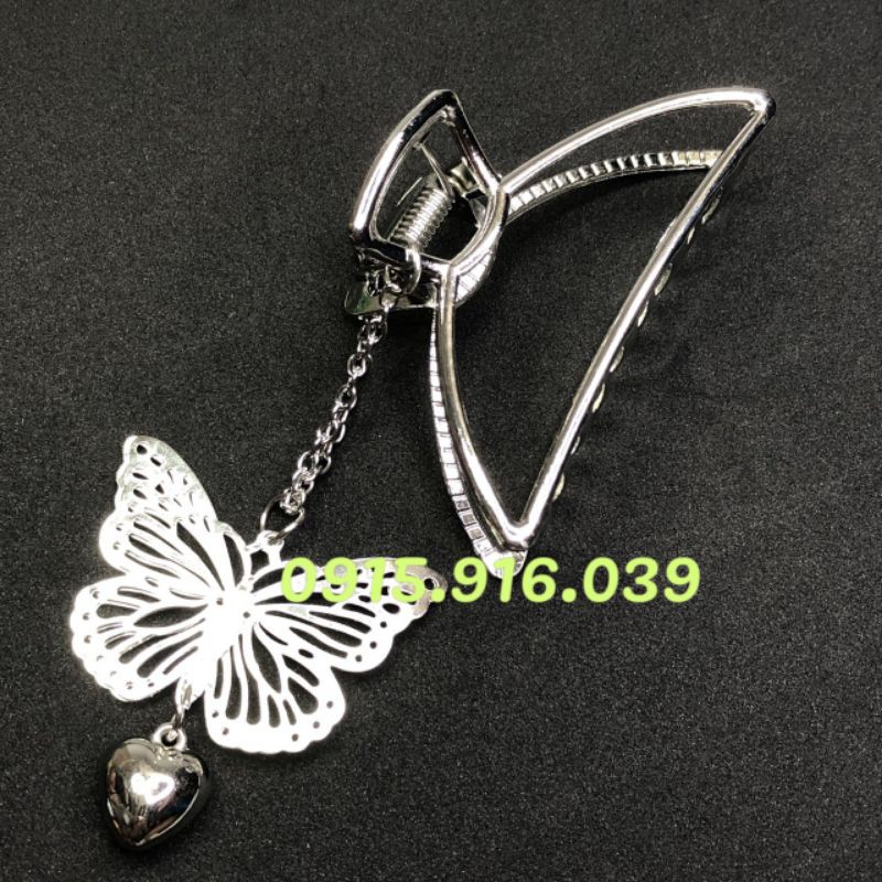 Kẹp Tóc Kim Loại Hình Bướm Phong Cách Hàn Quốc Cho Nữ