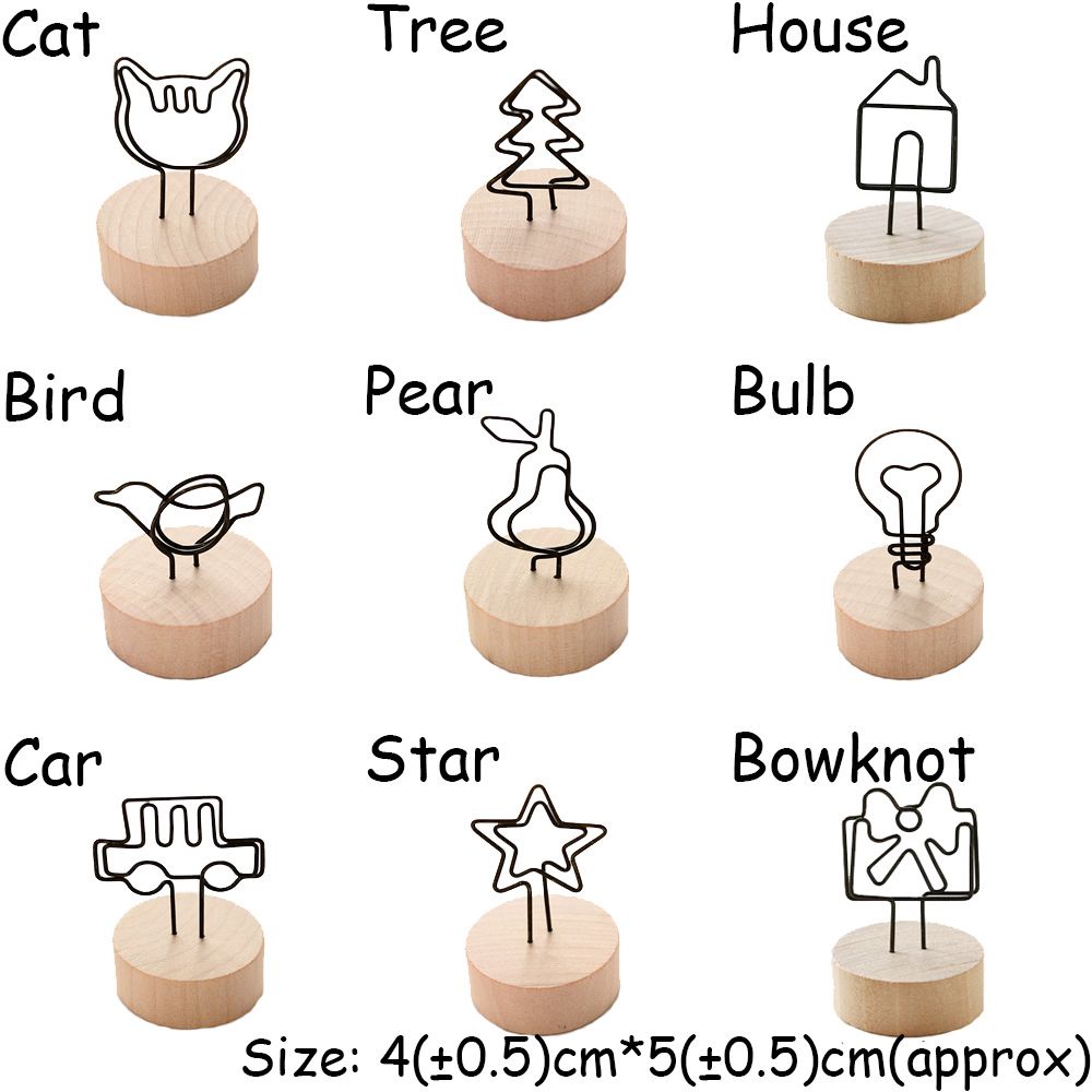 Giá đỡ ảnh / giấy ghi chú để bàn trang trí nhà cửa làm từ gỗ độc đáo diy