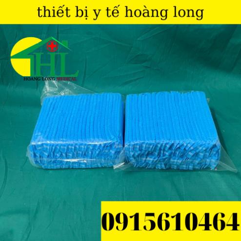 [ Com Bo 5 Túi ] Mũ Giấy Trùm Tóc Dùng 1 Lần Túi 100 Cái