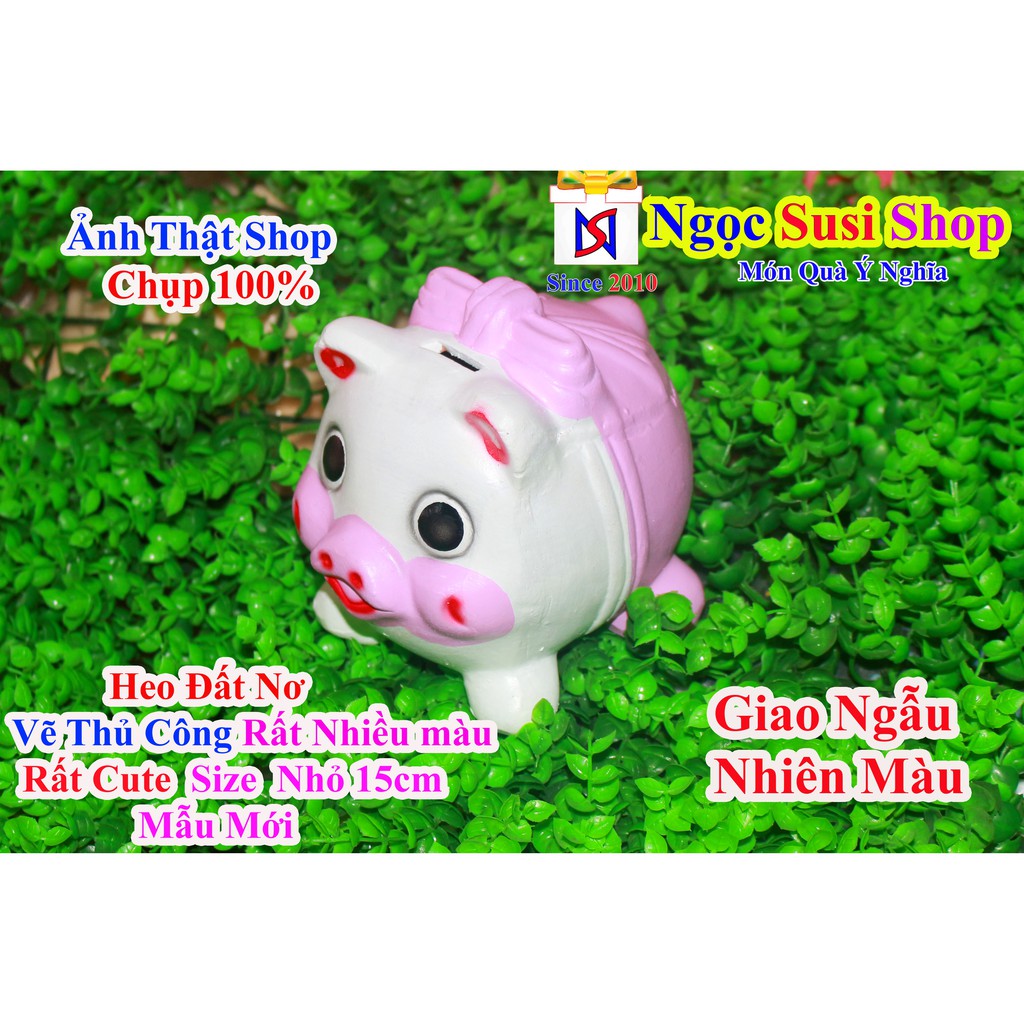 Heo Đất NơTiết Kiệm Vẽ 3D Rất Đẹp Mẫu Mới (Size Nhỏ 15cm)  - Giao Ngẫu Nhiên Màu - Rẻ Vô Địch