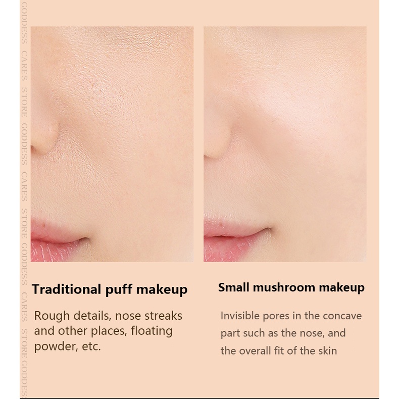 Phấn Nước Air Cushion Bb CC Cream Che Khuyết Điểm Làm Trắng Và Đều Màu Da Với Mút Tán Hình Đầu Nấm Tiện Dụng