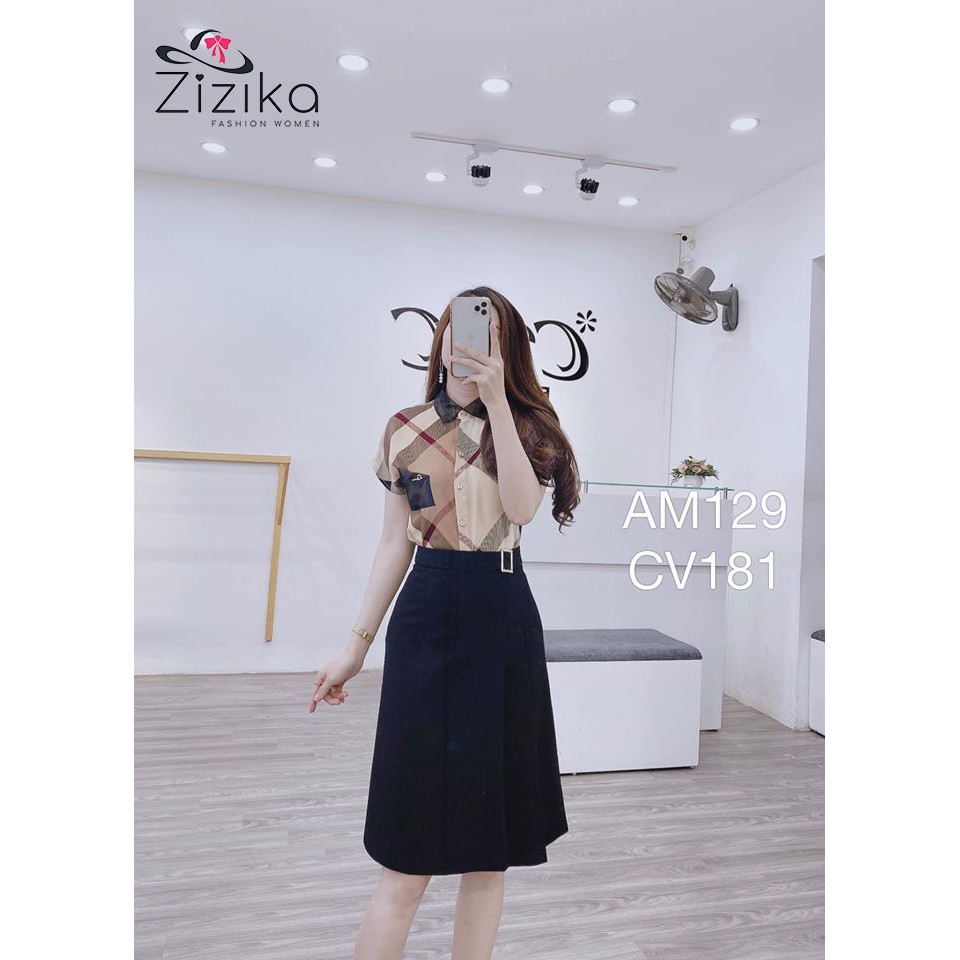 [SIÊU HOT] Chân Váy chữ A đai khuy, gấp ly, dáng dài siêu xinh thời trang Zizika - CV09 | BigBuy360 - bigbuy360.vn