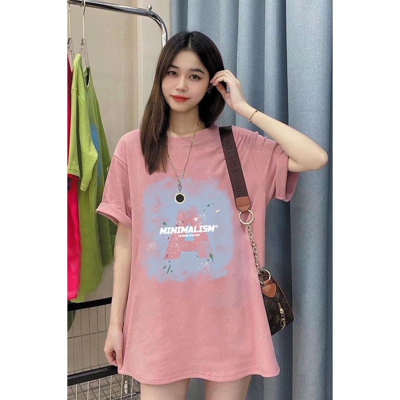 NRVP Áo Thun Cotton Tay Ngắn Cổ Tròn Thời Trang Mùa Hè Phong Cách Hàn Quốc Mới