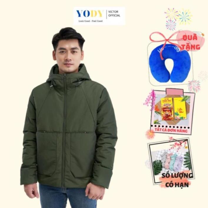 Áo Phao Nam YODY Có Mũ Siêu Ấm, Áo Khoác Nam Chống Thấm Nước Giữ Nhiệt Tốt PHM3002 New ! 🎵