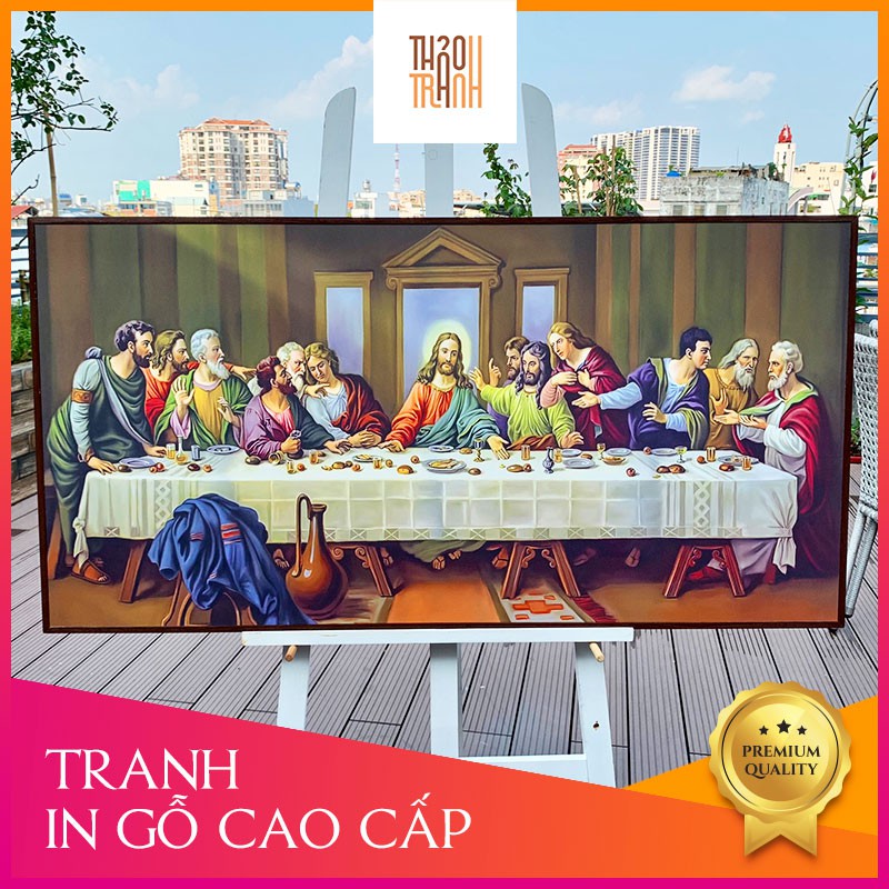 Bữa Tiệc Ly 12 Thánh Tông Đồ (40x80cm)-tranh in UV cao cấp-Quà Tặng Công Giáo Ý Nghĩa