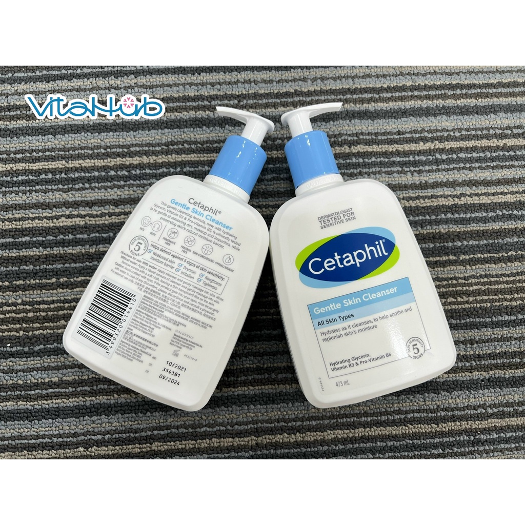 Sữa rửa mặt làm sạch dịu nhẹ Cetaphil Gentle Skin Cleanser 473ml