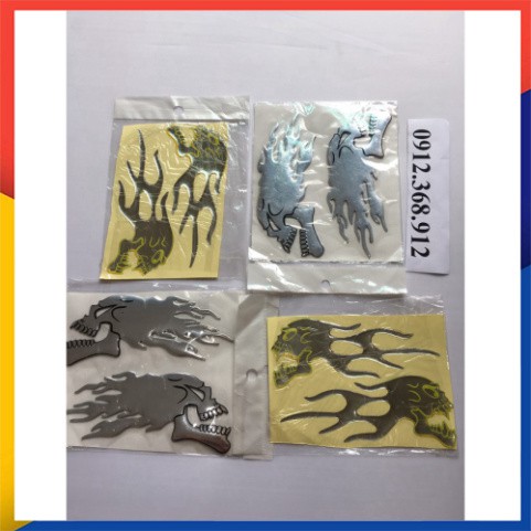 Bộ decal phong cách cá tính độc đáo dán xe máy, oto