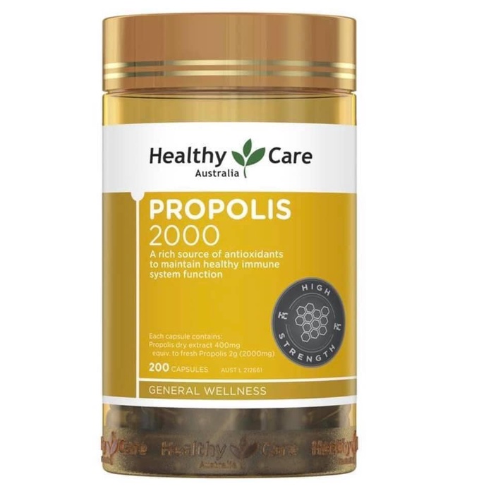 Viên uống keo ong Healthy Care Propolis tăng cường miễn dịch 200 viên