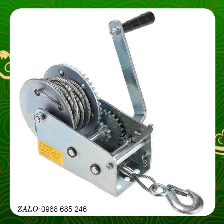 TỜI QUAY TAY mini 500KG Cáp 10 Met