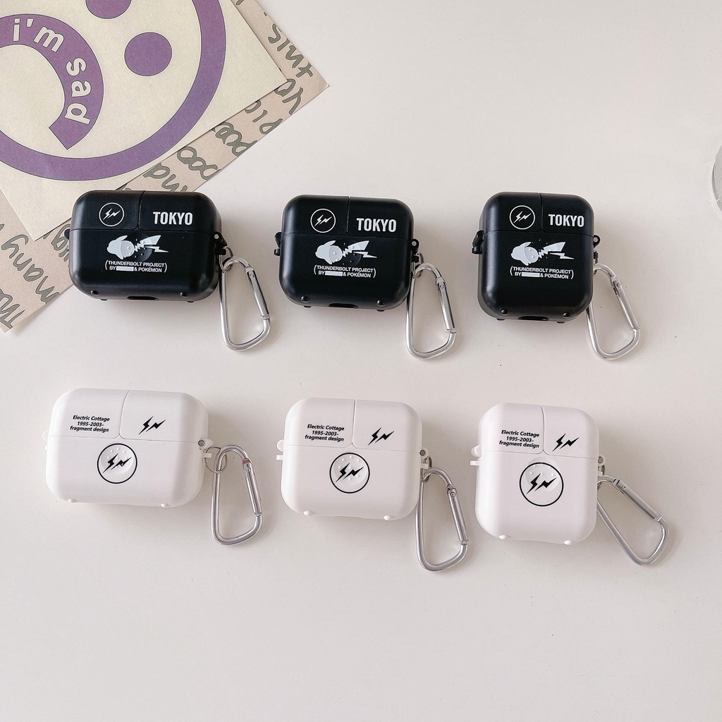 Vỏ Bảo Vệ Hộp Sạc Tai Nghe AirPods3 2021 / 3 Màu Trắng Đen Fujiwara Hiroshi Dễ Thương