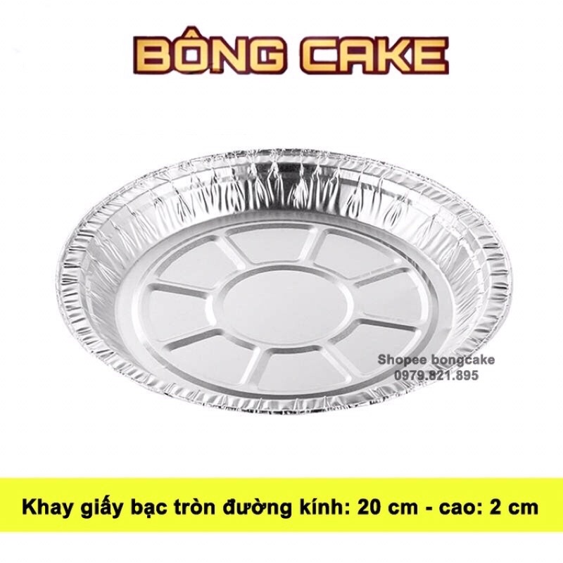 [Rẻ vô địch] Combo 10 Khay Giấy Bạc, Khay Bạc Đựng Thực Phẩm Lót Nồi Chiên Không Dầu Chịu Nhiệt Cao