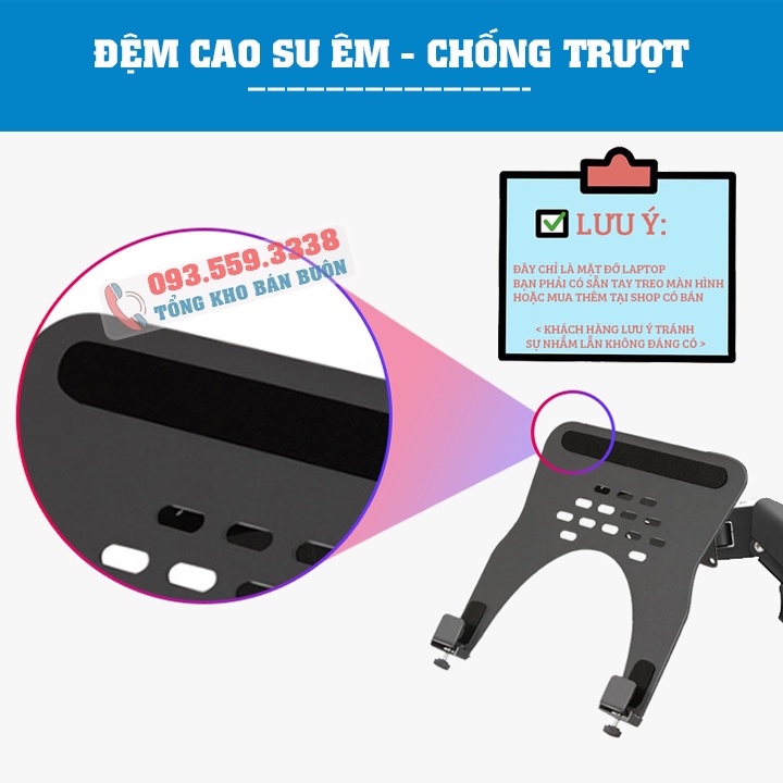 Giá Đỡ Kẹp Laptop - Macbook - Máy Tính Bảng - Ipad XY360 / FP2 10 - 15.6 - 17 Inch - Tương Thích Với Giá Đỡ Màn Hình