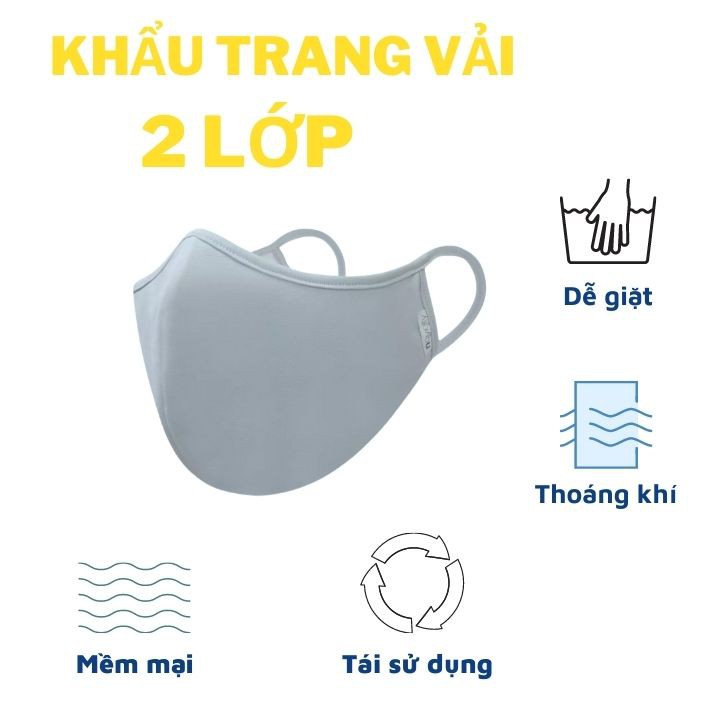 Khẩu trang vải 2 lớp - từ 1 tuổi trở lên - hình Among us - siêu nhân - Tomchuakids