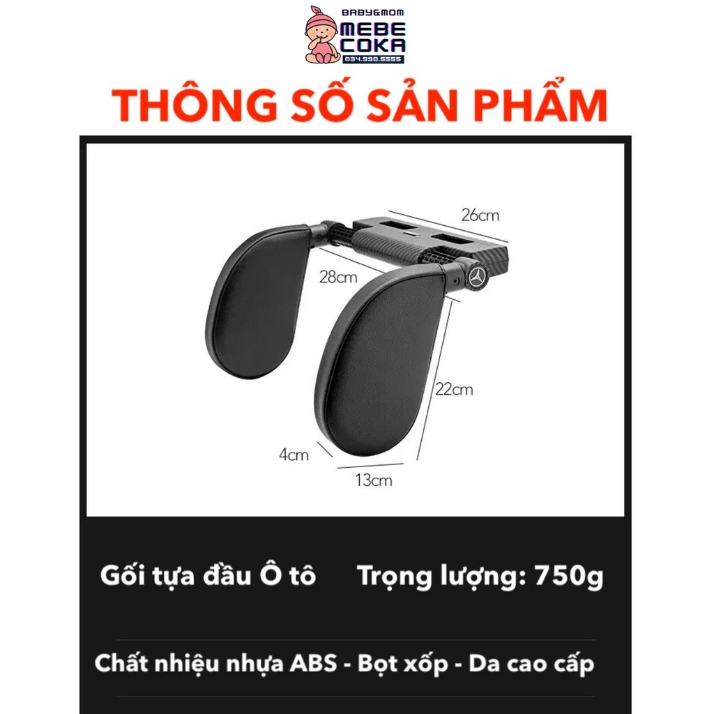Gối tựa đầu ô tô ,xe hơi, gối tựa cổ 2 bên CAO CẤP chống mỏi cổ khi ngồi, ngủ trên xe ô tô