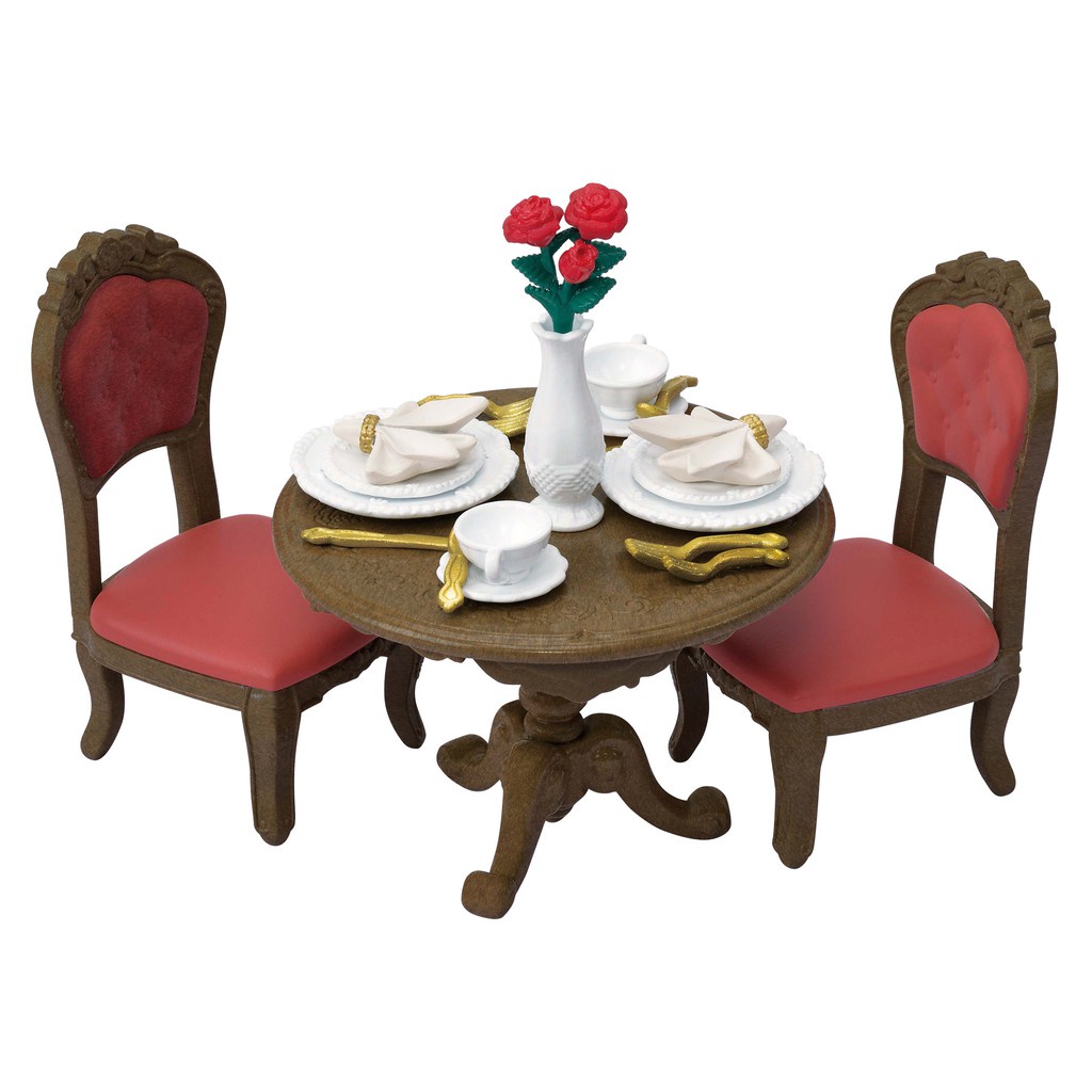 Đồ Chơi Sylvanian Families Bộ Bàn Ghế Ăn Sang Trọng Chic Dining Table Set