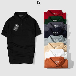 Áo Polo Nam N.GG.A thiết kế cổ bẻ, kiểu dáng basic, chất thun cá sấu thoáng mát co dãn 4 chiều - Đủ size