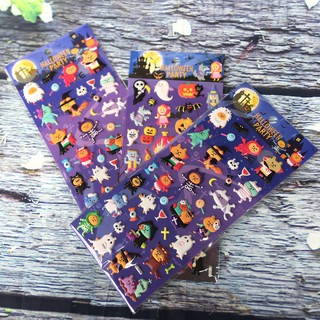 Sticker Hình dán nổi 3D Party Halloween cho bé Bìa 22x10cm