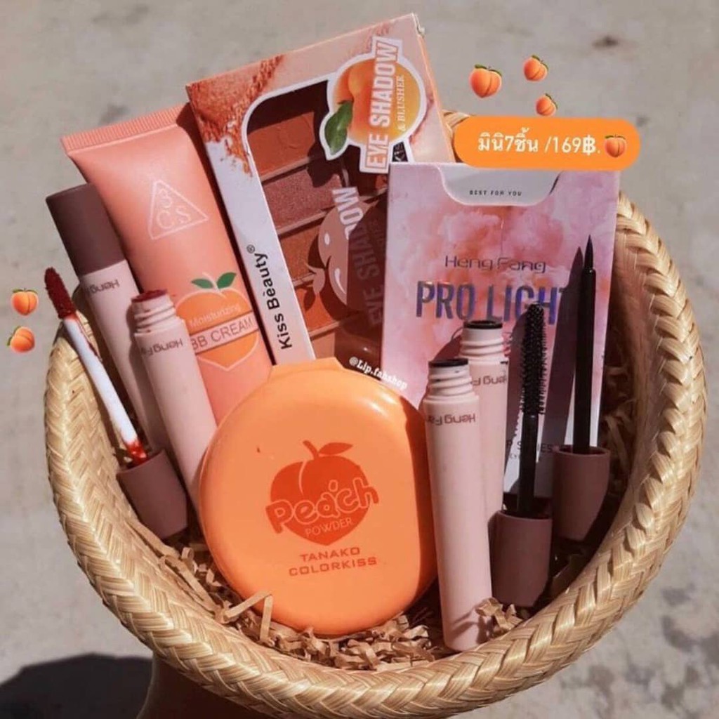 Set Makeup Peach Pro Ligh 7 món nhỏ gọn