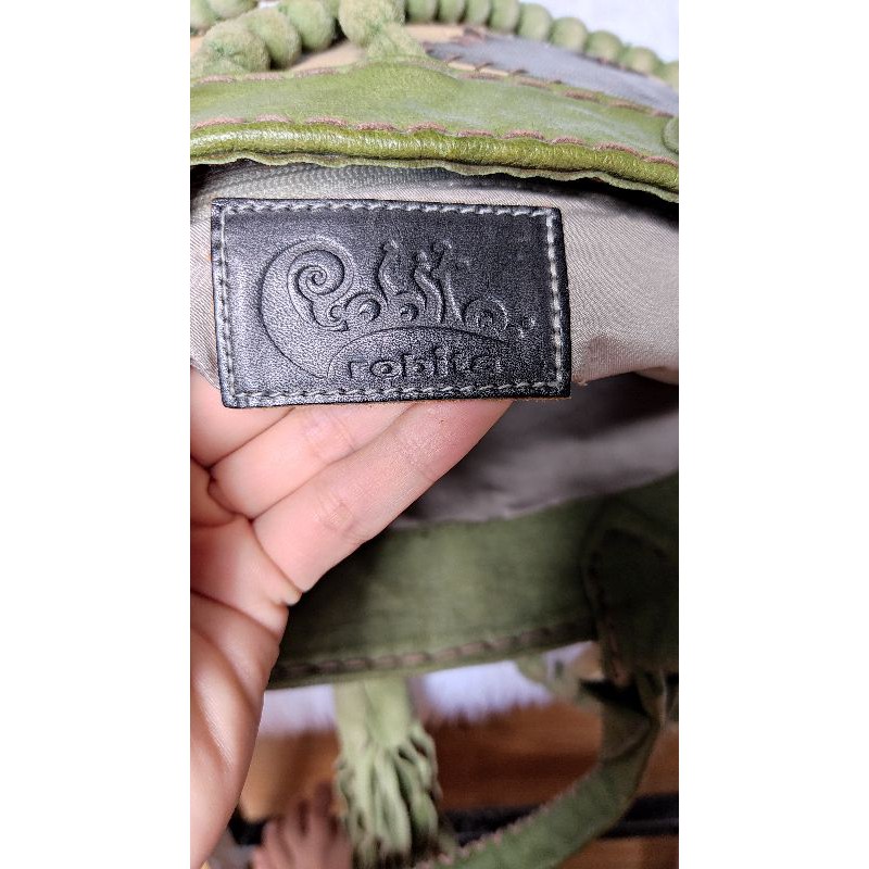 Túi xách tay da ghép thủ công