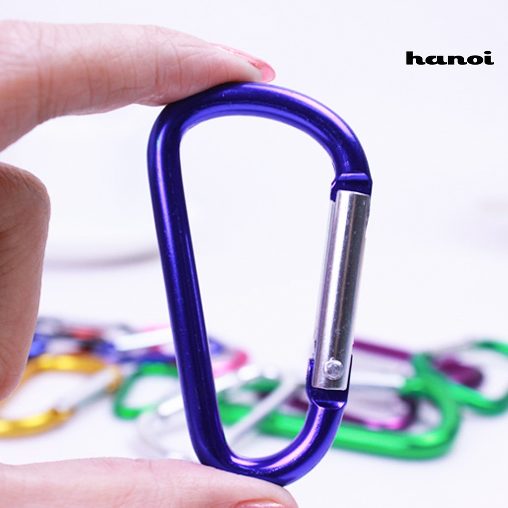 Hly 5 Cái 5 Cái# Móc Khóa Chữ D Bằng Hợp Kim Nhôm Chịu Lực Tốt Tiện Dụng Cho Hoạt Động Ngoài Trời