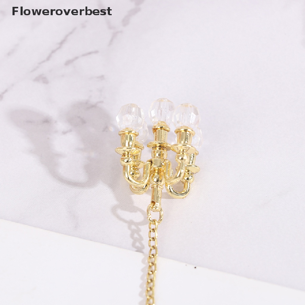 Mô hình đèn chùm mini tỉ lệ 1: 12 trang trí nhà búp bê xinh xắn