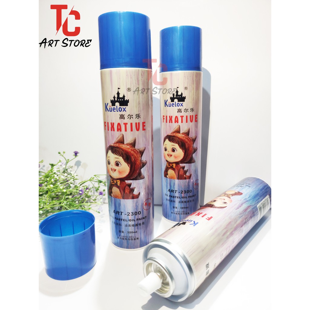 Bình xịt bảo vệ tranh SƠN DẦU / SÁP DẦU Kuelox 320ml