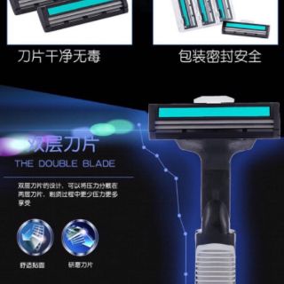 SET DAO CẠO RÂU + 36 LƯỠI DAO CẠO THAY THẾ