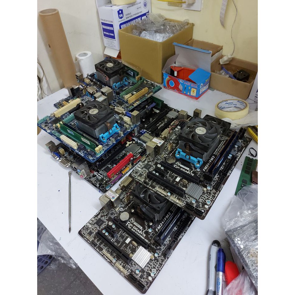 Combo AMD Main A55+ram 4G+cpu A8-5600K và A8-7600, card onbo mạnh chơi game LOL ngon lành. 20