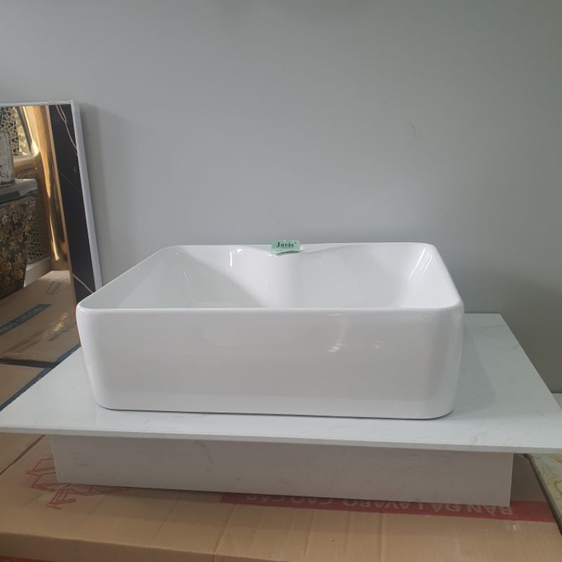 Chậu lavabo sứ đặt bàn đá phòng tắm - JVL902