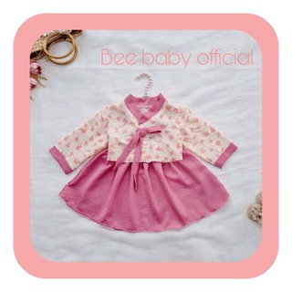 Set váy bé gái, đầm bé gái, Hanbok Hàn Quốc cách tân dễ thương đi chơi Tết, dã ngoại, du lịch chụp hình màu hồng