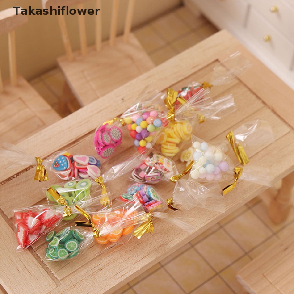 1 Túi Bánh Kẹo Trái Cây Mini 1: 12 Ob11 Trang Trí Nhà Búp Bê