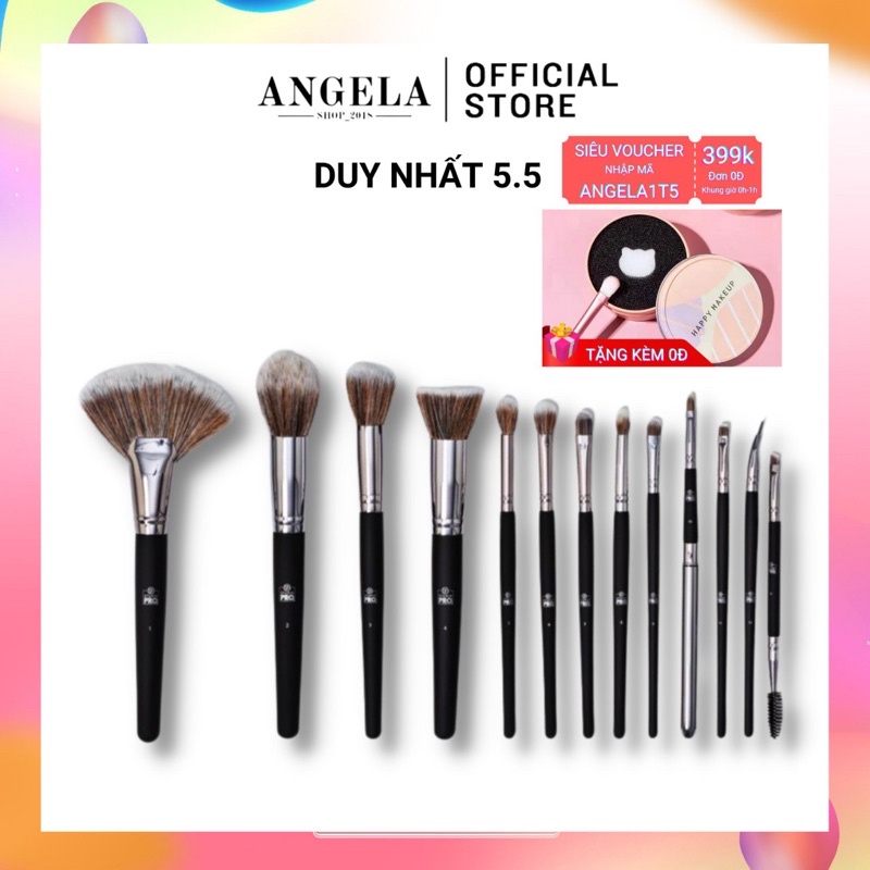 Bộ cọ trang điểm BH Studio pro 13 cây đầy dủ cho bộ make up cá nhân, phù hợp cho người mới bắt đầu