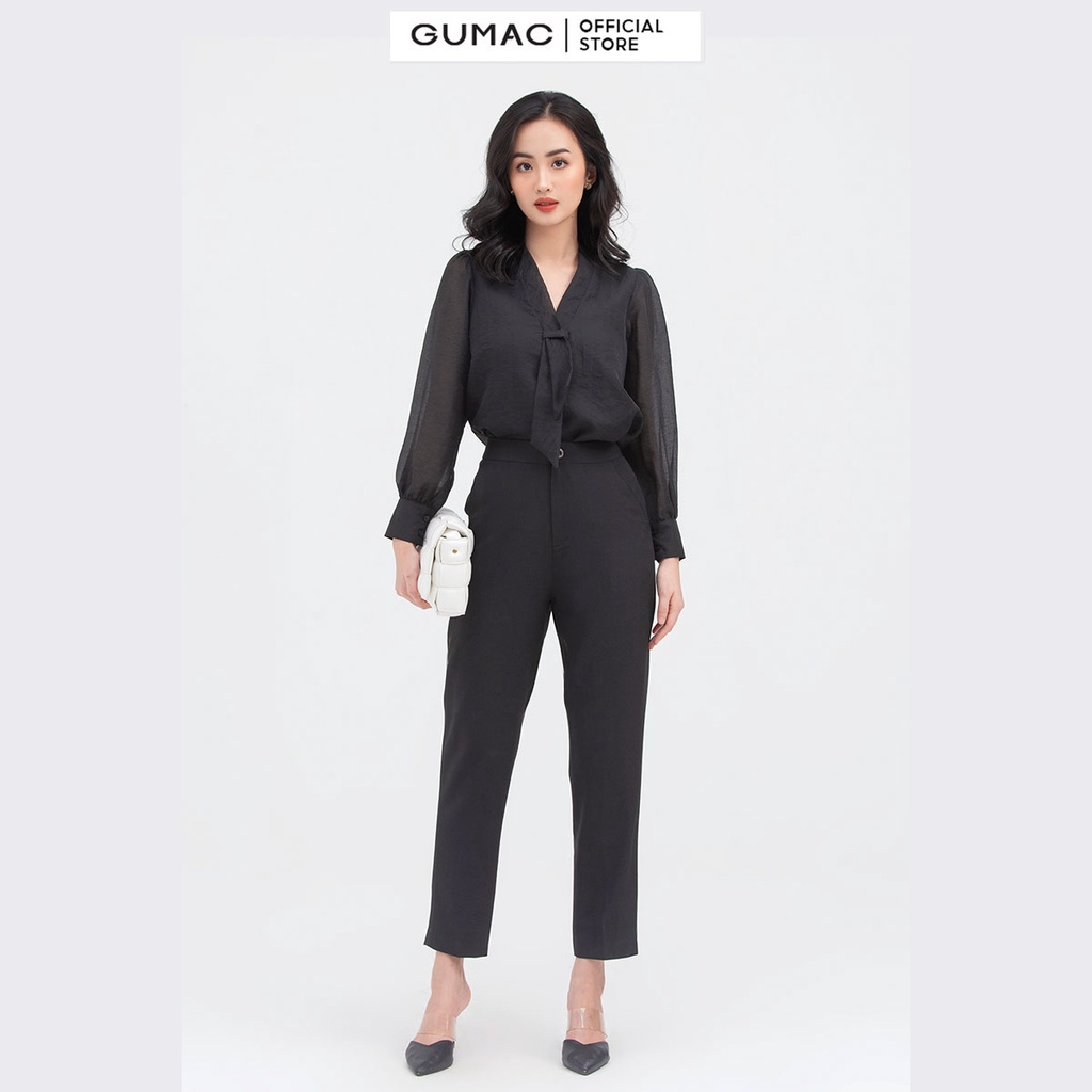Quần tây nữ GUMAC công sở dáng basic nhiều màu QB856