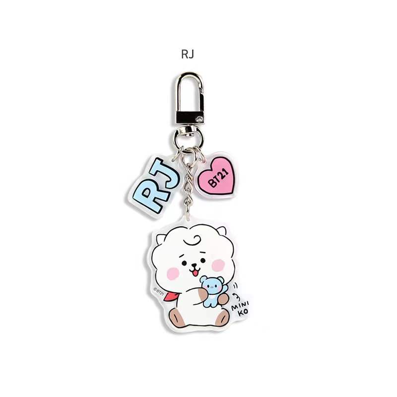 Mới Móc Khóa Mặt Hình Các Nhân Vật BT21 Dễ Thương