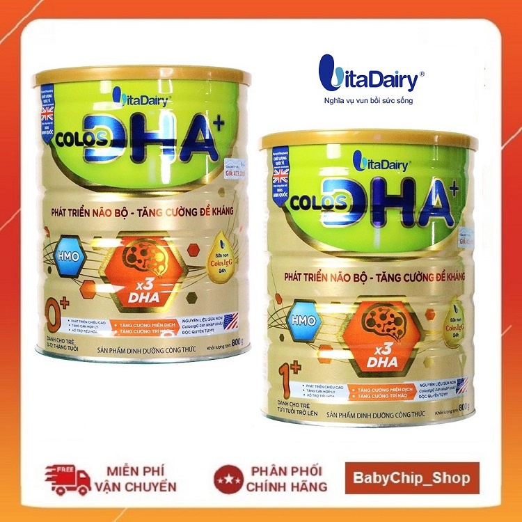 [Quét mã tích điểm] Sữa Bột Colos DHA 0+ 1+ 800g [Date mới nhất]