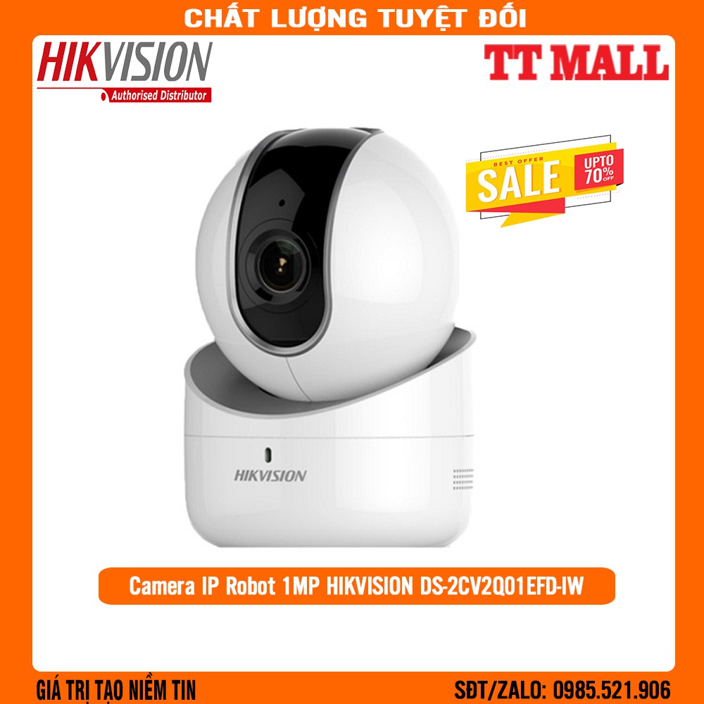 . Camera IP Wifi Robot 1MP HIKVISION DS-2CV2Q01EFD-IW - CHÍNH HÃNG . .
