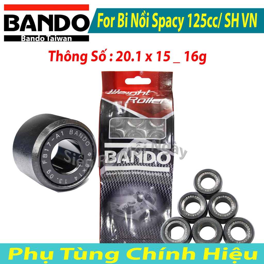 Bộ Bi Nồi Bando Spacy125, SH VN 125cc, PCX, Vario, AB 125 20.1 x 15 x 16 gram