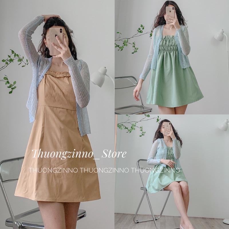 [Ảnh thật/Video]Áo Khoác LOẠI 1 Nữ Cardigan Len  Mỏng Màu Pastel Muối Tiêu Nhiều Màu Cực Hot Hit